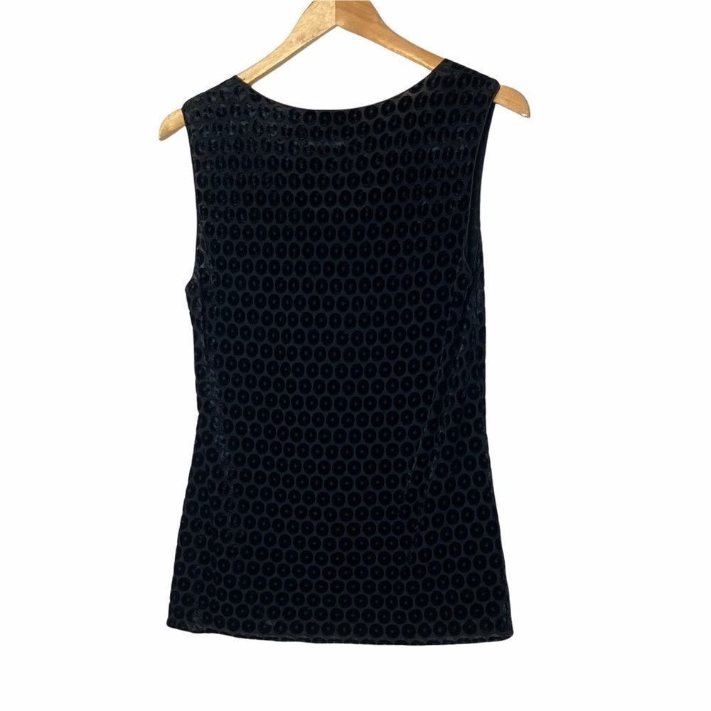 ARMANI COLLEZIONI | Velvet Pattern Tank Top - Picture 4 of 5